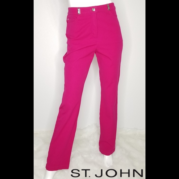 St. John Denim - ST JOHN SPORT ESSENTIALS Pink Stretch Jeans